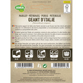 Hectarul - Seminte Patrunjel Geant D'italie BIO AMIA 2gr